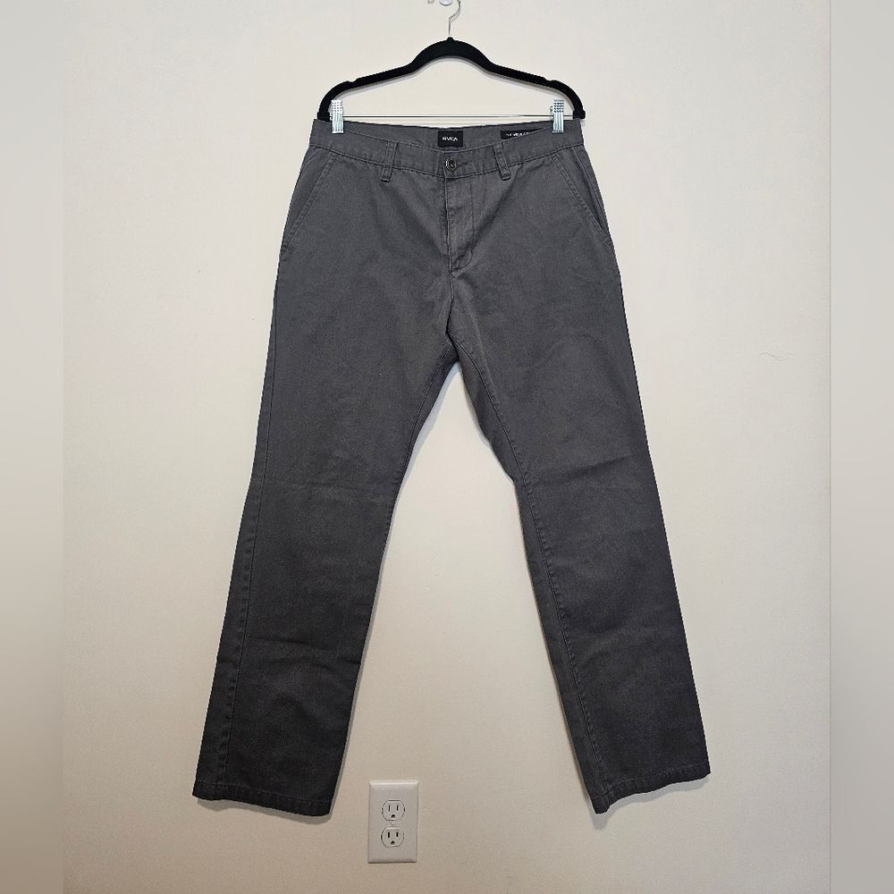 Mens RVCA Grey Jean Pants